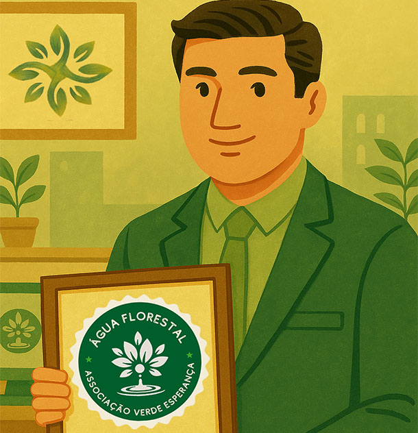 Selo ESG Água Florestal - Reconhecimento para empresas com responsabilidade ambiental e ações sustentáveis junto à Associação Verde Esperança